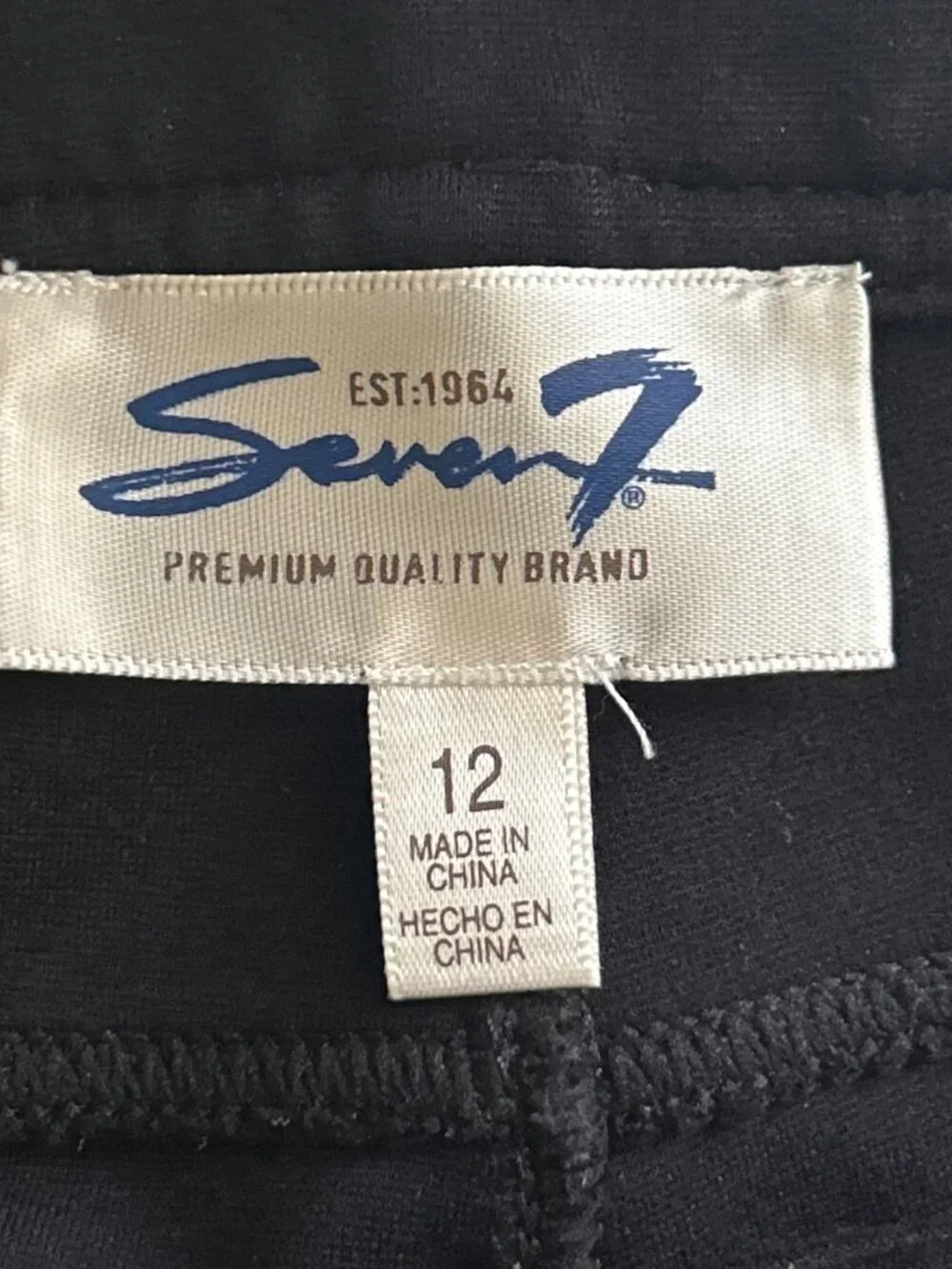 Seven7 Black Skinny Leggings Pants Size 12 Stretch Everyday Comfort
